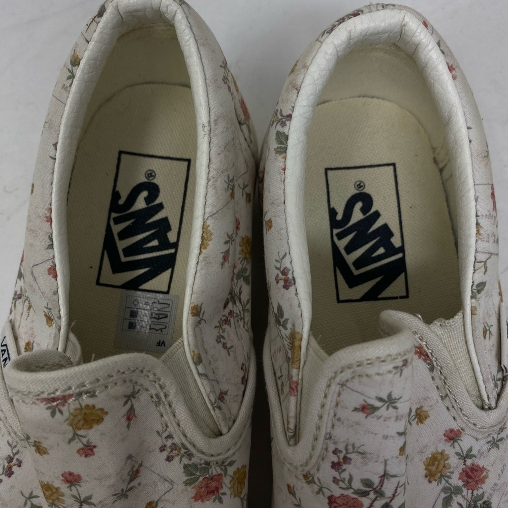 Vans Classic Slip on vintage floral marshmallow women’s - Picture 10 of 14